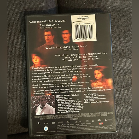 DVD/BLU RAY BUNDLE 4 FOR $25 - SIGNS - Picture 2 of 4